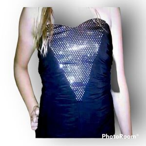 Love Reigns Black with Irridescent Embellishments